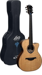 Lâg Guitars THV30ACE Tramontane HyVibe 30 Auditorium cutaway