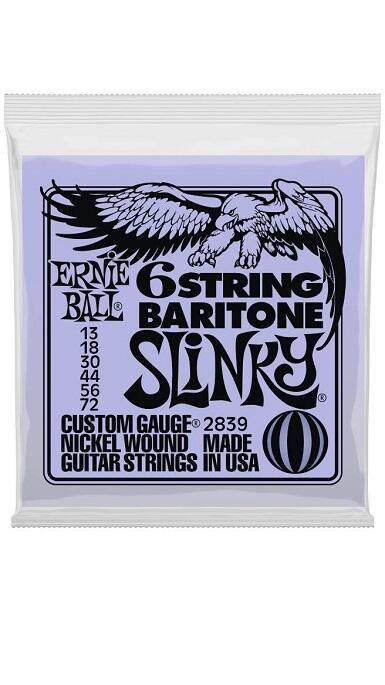 Ernie Ball 2839 Baritone Slinky Nickel