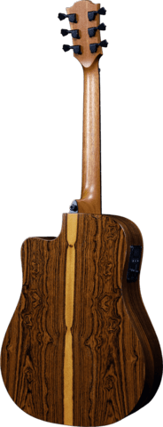 Lâg Guitars THV30DCE Hyvibe, cutaway, glossy, case