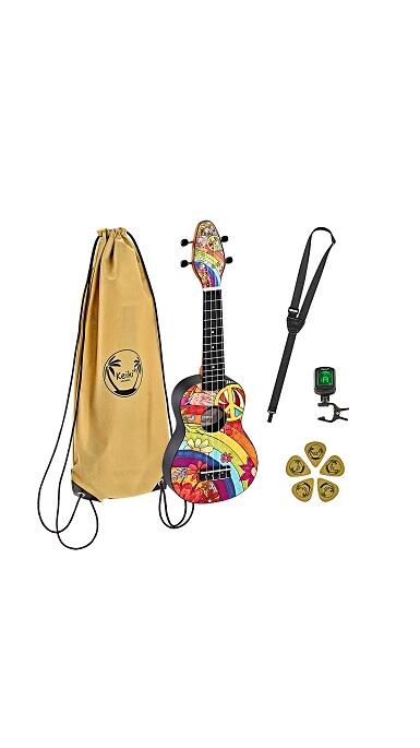 K2-68 - Soprano ukulele-pack, Peace 68